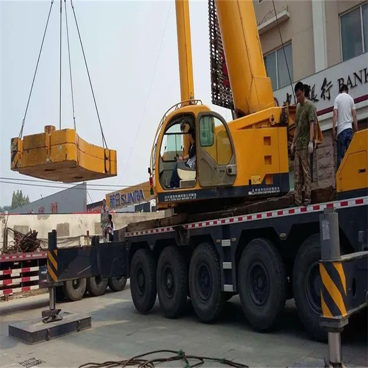 襄阳当地吊车出租|机器吊装|75吨|工厂搬迁服务